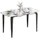 image 1 of HOMCOM Dining Table for 4, Kitchen Table with Sintered Stone Tabletop