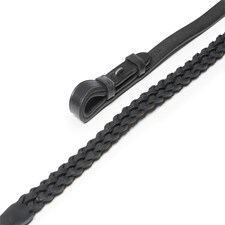 Shires Aviemore Plaited Leather Reins Black | Size: 54X5/8 Inch
Colour: Black