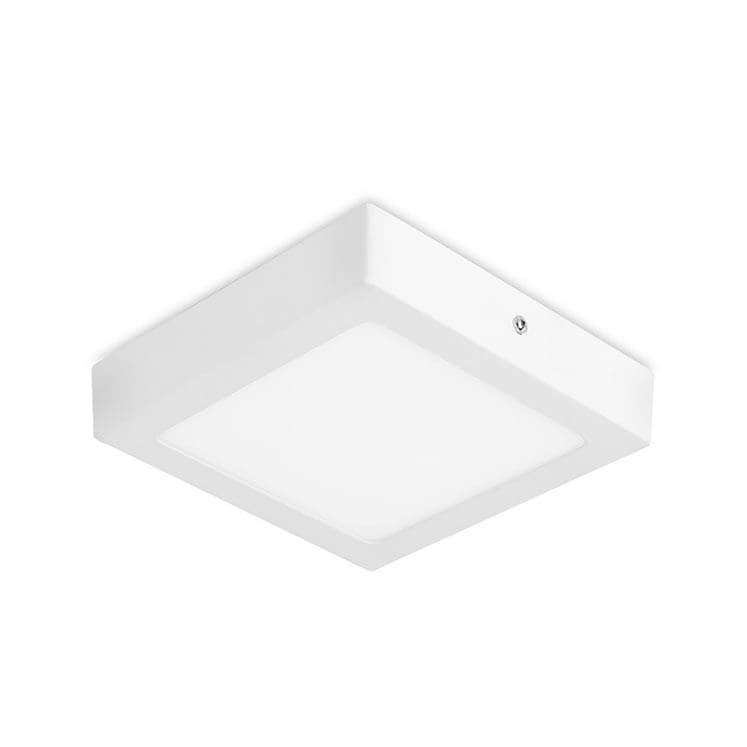 Easy LED Flush Surface Mounted Ceiling Light Matt White 12cm 580lm 6000K