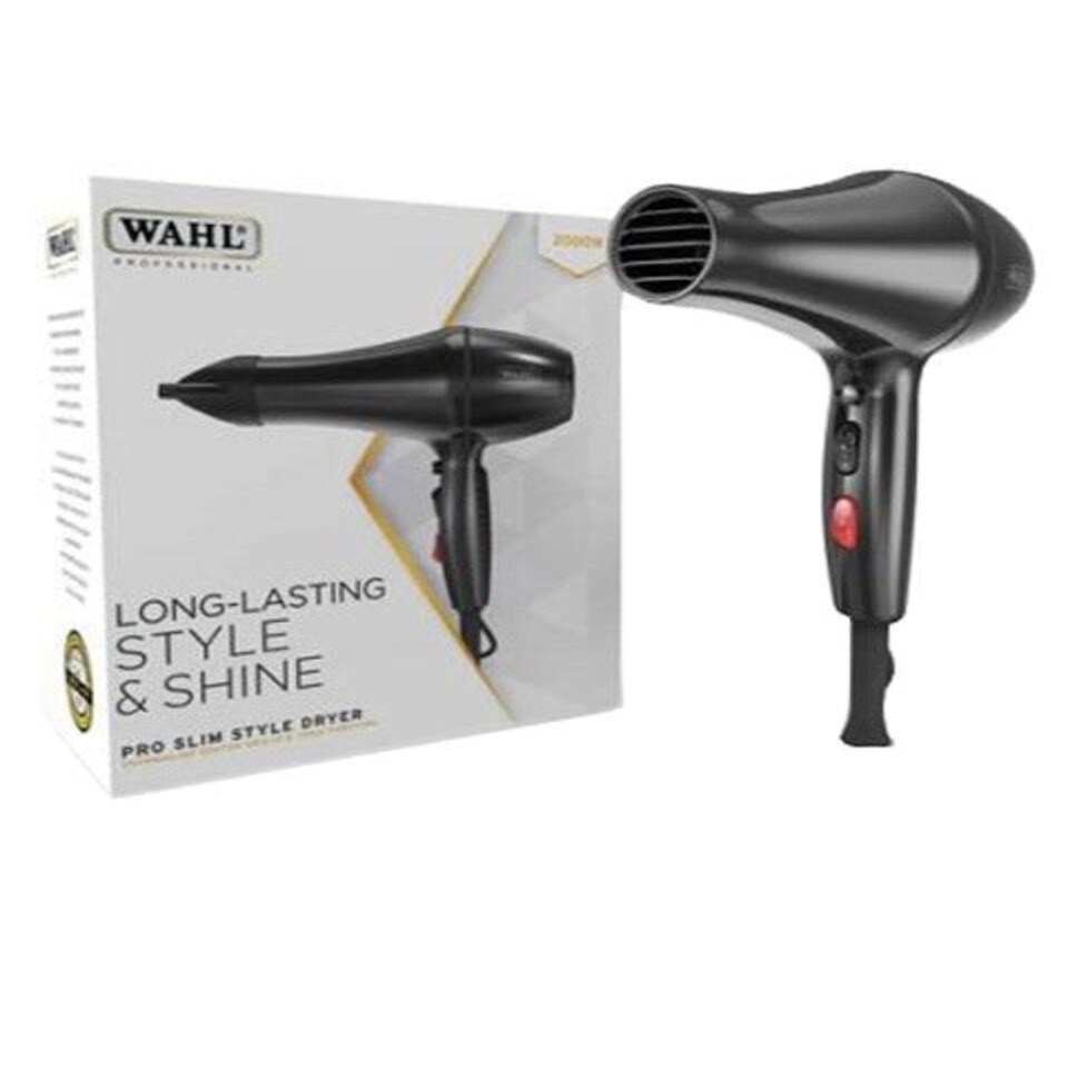 Wahl Pro Slim Style Hair Dryer 2000W Black