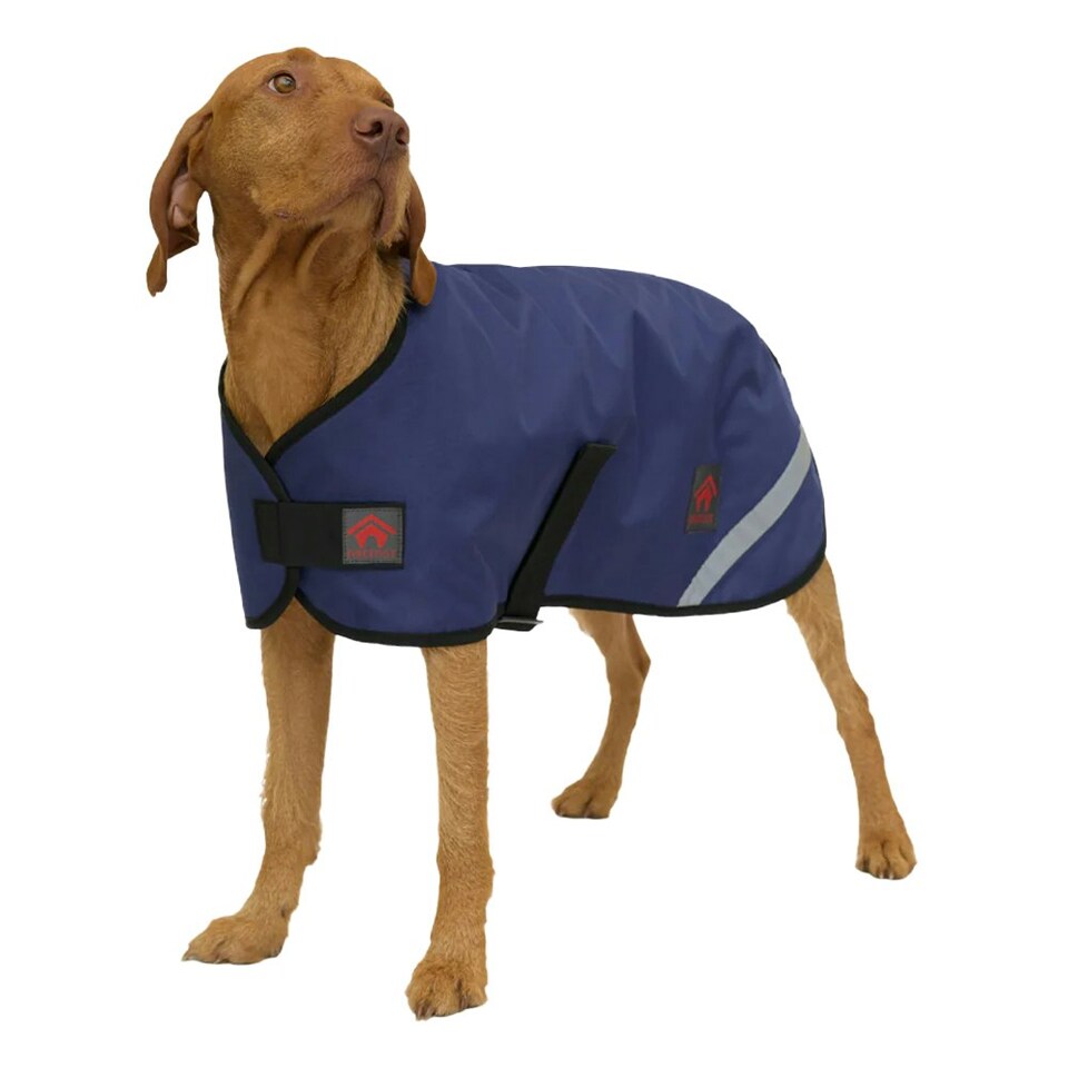 image 1 of Firefoot Fleece Lined Dog Coat - Navy - 30cm