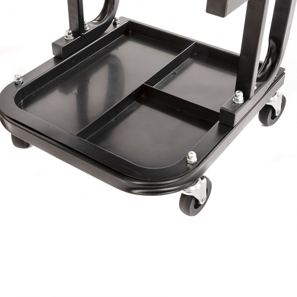 image 1 of Heavy Duty Garage Stool Rolling Mechanics Chair Crawling Seat | Red