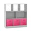 White & Dark Pink Drawer