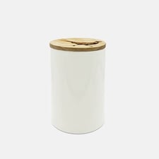The Just Slate Company Pheasant Oak & Ceramic Small Storage Jar