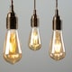 image 3 of ValueLights 3 Pack Filament E27 Amber Pear Light Bulbs | Clear