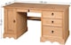 image 3 of Mercers Furniture Corona Straight Computer Desk 3 Drawer 1 Door Office Bedroom Solid Wood Pine with Mexican Styling Wooden