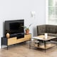 image 5 of Seaford TV Unit 2 Doors 1 Drawer in Black & Oak