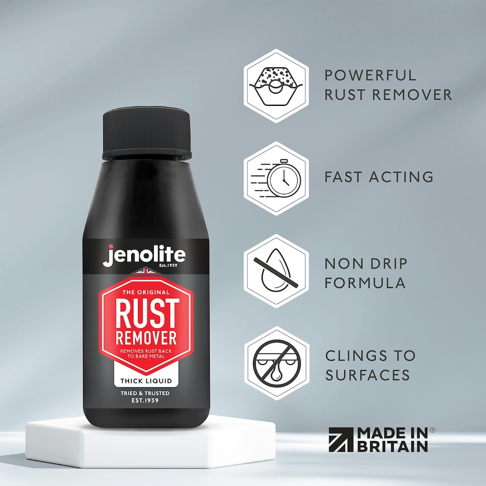 image 1 of Jenolite Non-Drip Thick Liquid Rust Remover - 150ml
