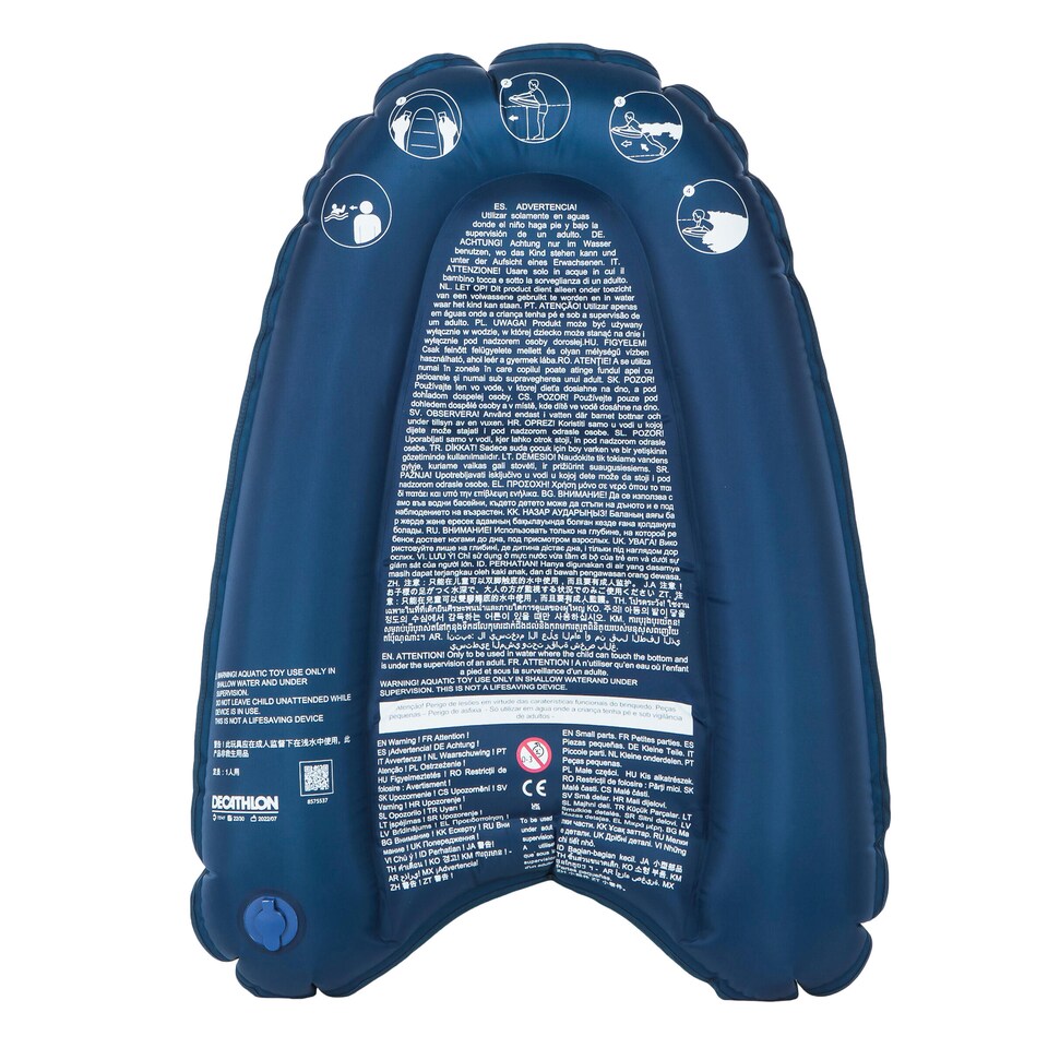 image 1 of Decathlon Kid's inflatable bodyboard for 4-8 year-olds (15-25 kg) - blue