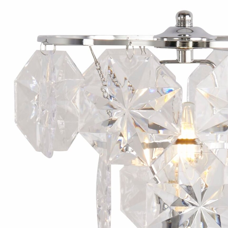 image 1 of CLEAR ACRYLIC SHADE TABLE LAMP