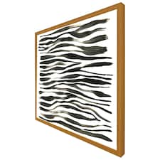 Zebra stripes (Picture Frame) Brown | Oak | L