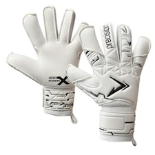 Precision Childrens/Kids Fusion X Pro Classic Hybrid Giga Goalkeeper Gloves - White - 7