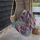 image 4 of Abstract Ethnic Ikat Pattern Blanket | Multi