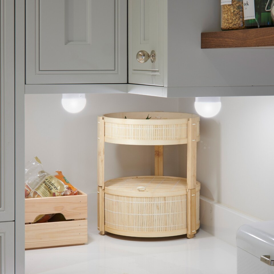 image 1 of Omniance Rechargeable Wireless LED Light with Remote | White