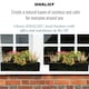 image 8 of Window Box Light Concrete Black Terazzo Garden Planter L40 W17 H17.5 cm, 16 ltrs Cap.