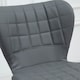 image 8 of HOMCOM Bar Stools Set of 2 Adjustable Height Swivel PU Leather Bar Chairs Grey