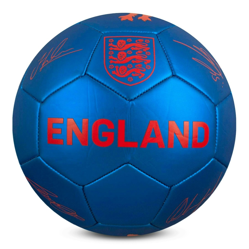 England FA PHANTOM SIGNATURE FOOTBALL BLUE SIZE5 Black