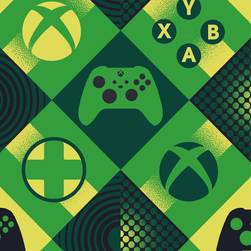image 1 of XBOX 2 Sheets & 2 Tags Gift Wrap