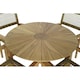 image 6 of Table set with 4 chairs DKD Home Decor 100 x 100 x 75 cm Brown