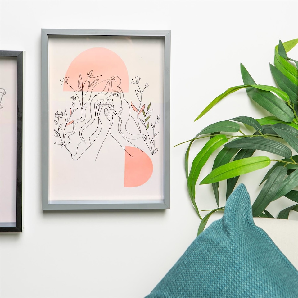 image 1 of Nicola Spring A4 (8 x 12") Deep Photo Frames - Grey - 3D Deep Box Picture Frame Portrait Display Case (31 x 22cm) - Set of 2