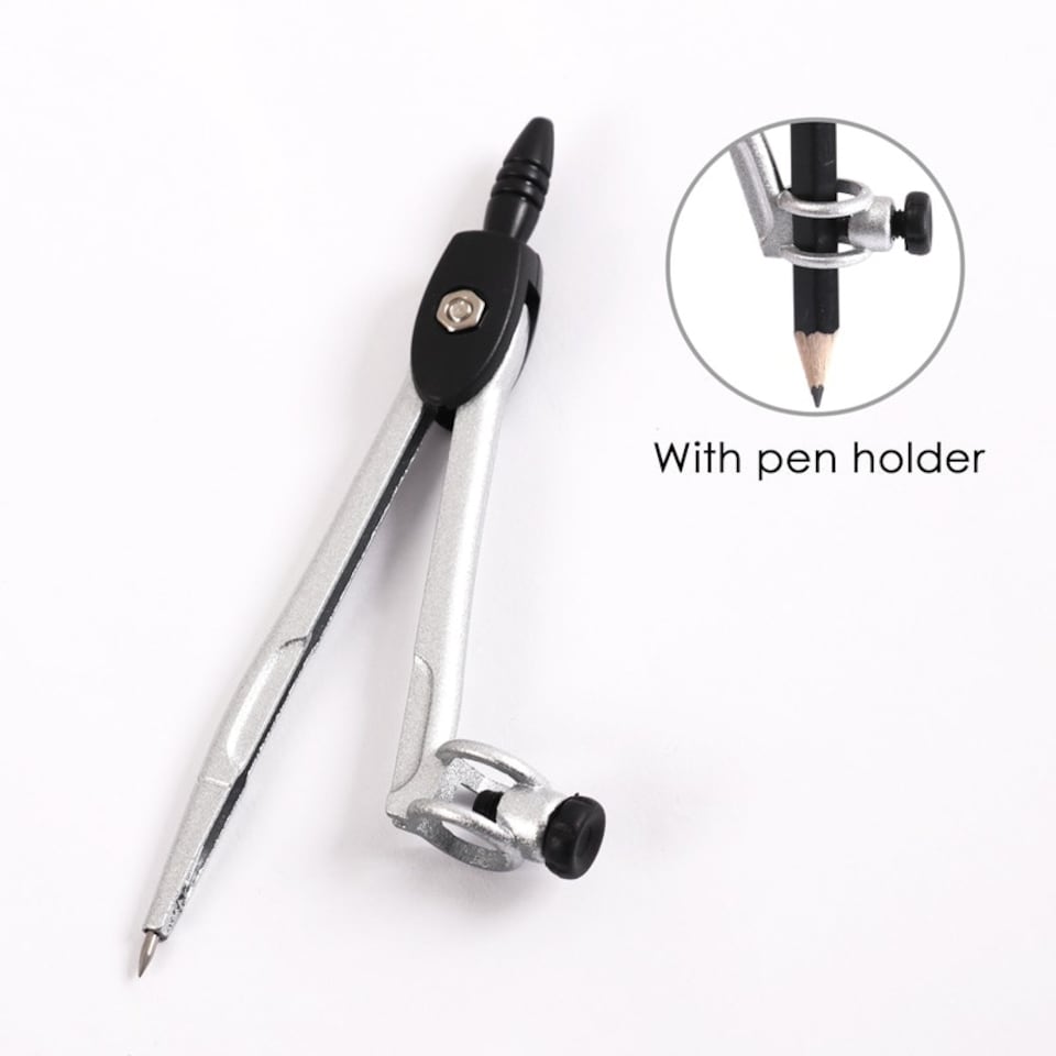 image 1 of Compass Divider with Pencil