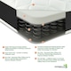 image 7 of Hybrid Mattress - Soft Feel, Memory Foam & Spring Support | Grey | Small Single
