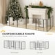 image 3 of PawHut Eight-Panel Dog Playpen with Door, for Indoor, Outdoor, 60cm Tall