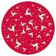 image 3 of Green & Red Reindeer Christmas Paper Cupcake Cases - Pack of 75