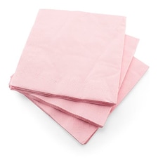Light Pink Paper Luncheon Napkins 33cm 3 Ply - Pack of 20