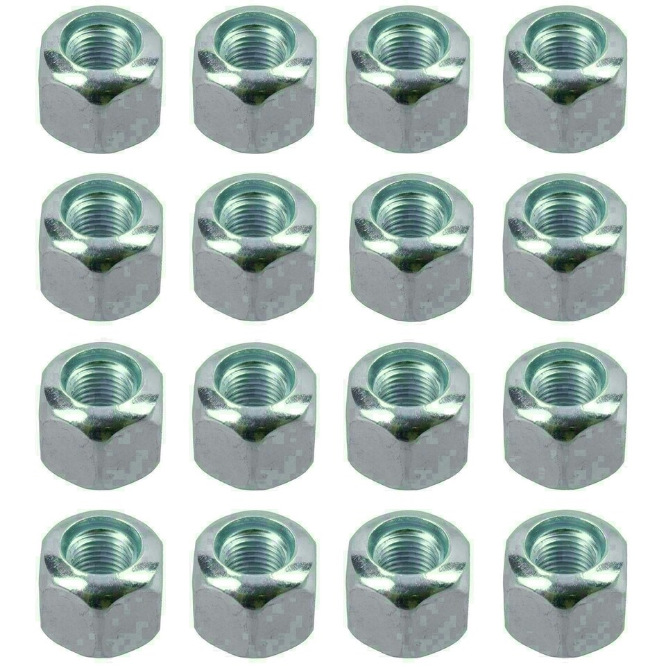 image 1 of Pack of 8 3/8" UNF Wheel Nuts Nut For Trailer Suspension Hubs