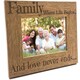 image 1 of Family Where Life Begins and Love Never Ends Wooden Photo Frame Gift N/A | S