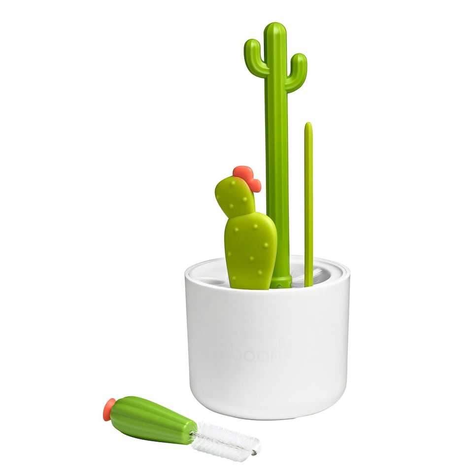 image 1 of Boon CACTI Bottle Cleaning Brush Set