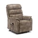 image 1 of Buckingham Single Motor Electric Rise Recliner Bonded Leather Chair (Stone)