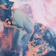 image 5 of OHS Marble Print Duvet Quilt Cover Bedding Set, Single - Lilac/Blue