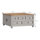 image 4 of Mercers Furniture Corona Grey Wax 5 Drawer Storage Chest Blanket Box Ottoman Coffee Table Trunk Solid Wood Mexican Pine Wooden