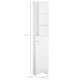 image 5 of HOMCOM Tall Bathroom Cabinet, Freestanding Slim Bathroom Storage Unit with Adjustable Shelves and Shutter Door, Floor Storage Cupboard with 6 Shelves, 165H x 34W x 20D cm, White