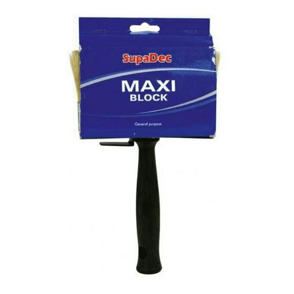 SupaDec MAXI Block Brush - Black - 40 x 140mm