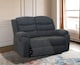 image 6 of Boston 2 Seater Fabric Manual Recliner Sofa (Grey)