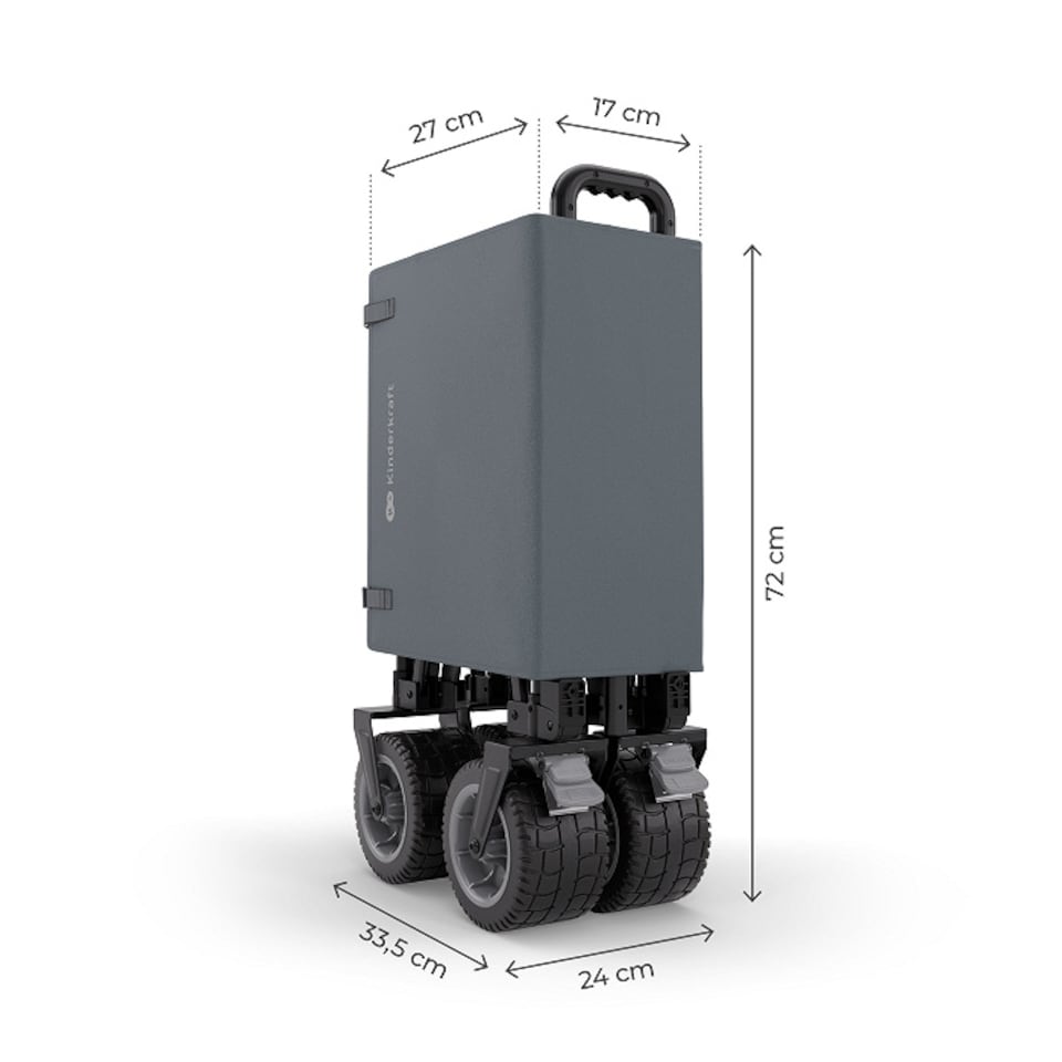 image 1 of Kinderkraft ROLLSTER Foldable Touring Wagon | Grey | Anthracite