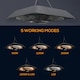 image 3 of Outsunny 2000W Patio Electric Hanging Ceiling Heater Halogen Remote Aluminium