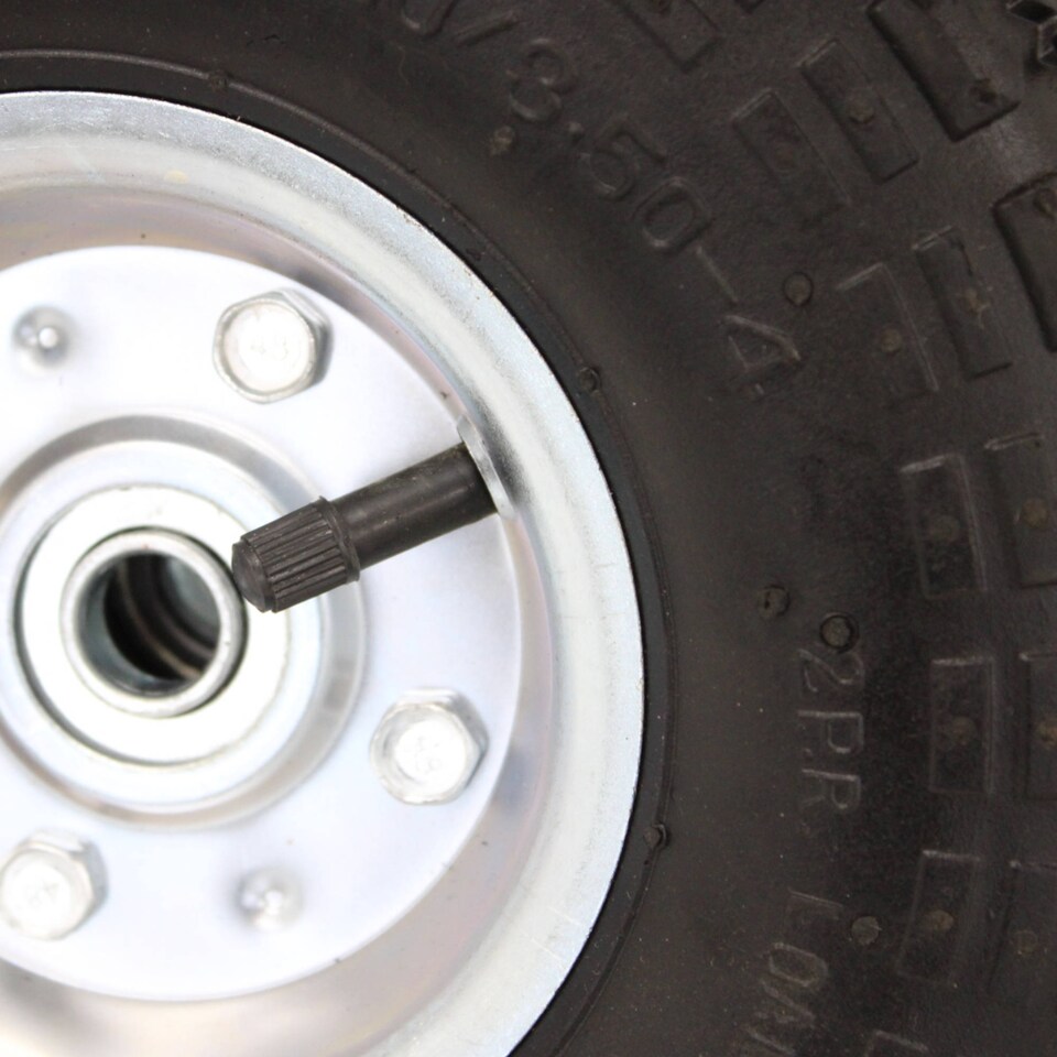 image 1 of 4x 10" Pneumatic Sack Truck Trolley Wheel Replacement Tyre Set