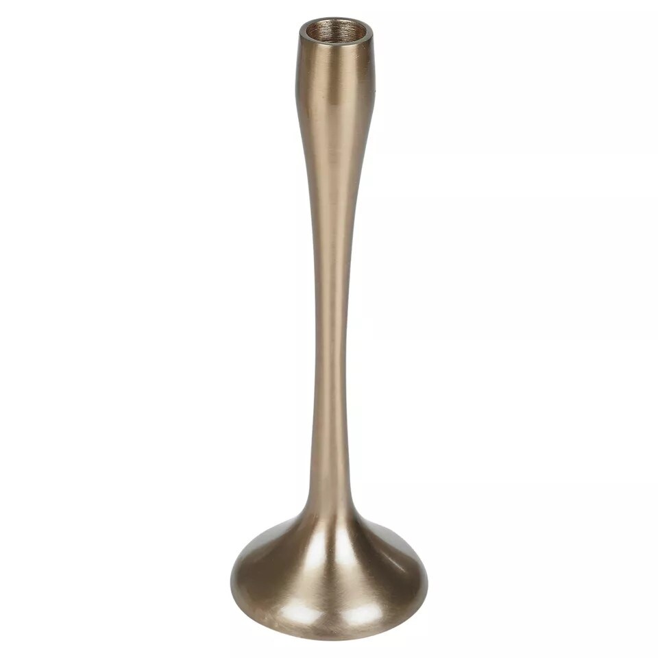 image 1 of Metal Candle Holder Candlesticks Set Gold Silver Decorative Decor | Gold | 2x Gold Small | Small | 2