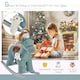 image 3 of HOMCOM Kids Plush Ride-On Rocking Horse Toy Rocker with Plush Toy Realistic Sounds for Child 18-36 Months Blue