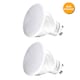 image 6 of Auraglow Dusk Till Dawn Sensor Double Up & Down Wall Light - THRUXTON | Silver | Silver/Warm White