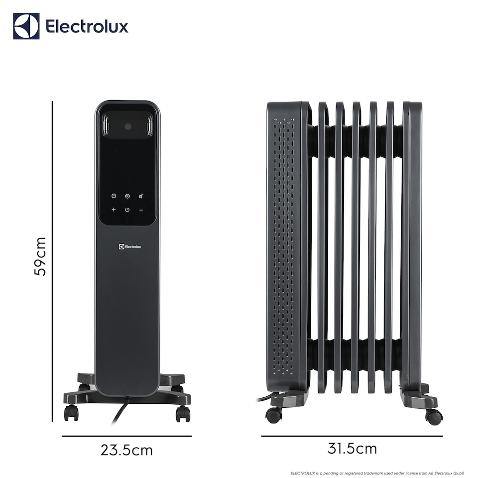 image 1 of Electrolux 1500W Oil Filled Radiator with LED Display