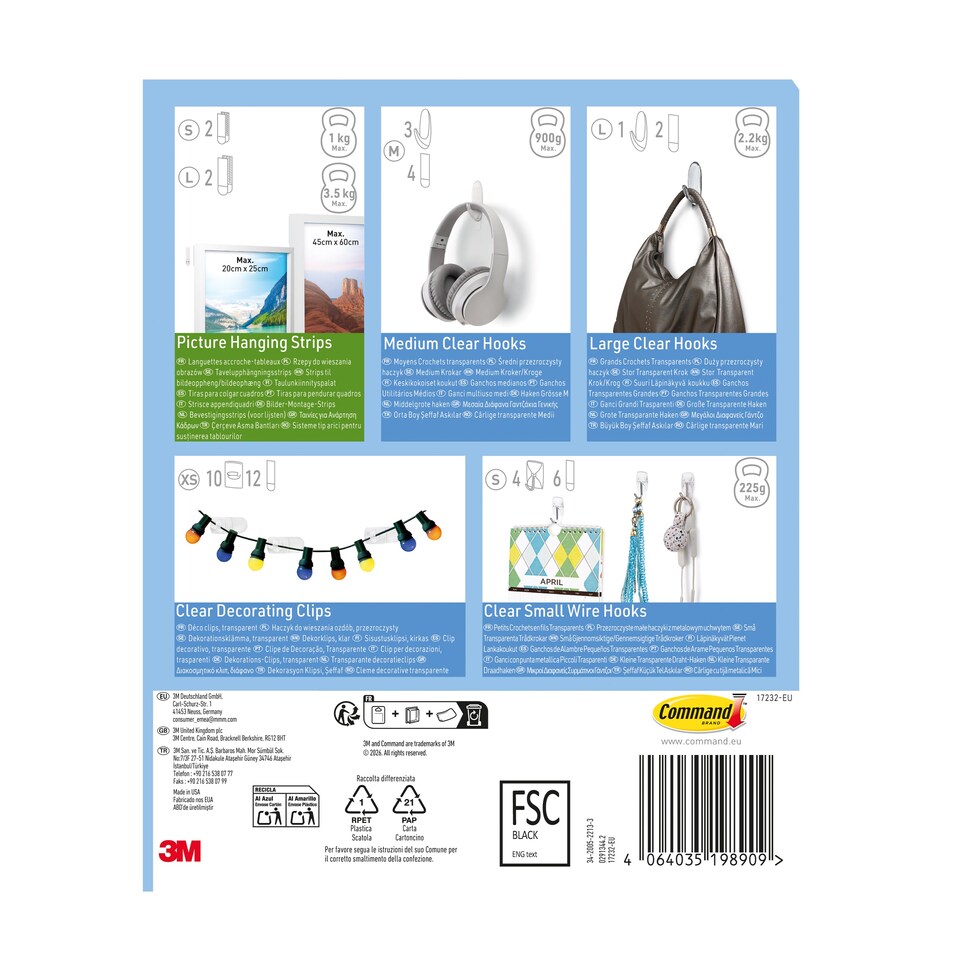 image 1 of Command Clear Variety Kit 17232CLR
