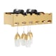 image 2 of Interiors By Premier Space Saving 6 Bottle Rose Gold Finish Wine Rack, Elegant Wine Bottle Rack For Cupboard, Stylish Wine Rack