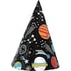 image 1 of Outer Space Party Cone Hats - Pack of 8