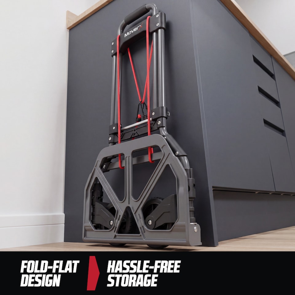 image 1 of MoverX 85kg Folding Aluminium Sack Truck / Hand Truck Trolley, Lightweight Telescopic