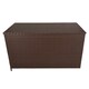 image 3 of Rattan Cushion Storage Box - Brown
